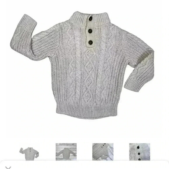 Gap Kids Boys  Cablle Sweater – Size Small - Picture 2 of 5